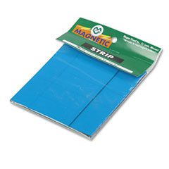 Magna Visual Magnetic Write-On/Wipe-Off Pre-Cut Strips 2 x 7/8, Blue, 25/Pack MAVPMR725