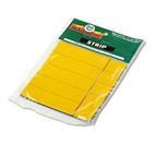Magna Visual Magnetic Write-On/Wipe-Off Pre-Cut Strips, 2 x 7/8, Yellow, 25/Pack MAVPMR722