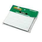 Magna Visual Magnetic Write-On/Wipe-Off Pre-Cut Strips 6 x 7/8, White, 25/Pack MAVPMR761
