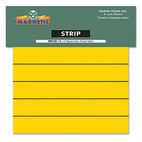 Magna Visual Magnetic Write-On/Wipe-Off Pre-Cut Strips, 6 x 7/8, Yellow, 25/Pack MAVPMR762