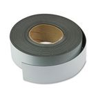 Magna Visual Magnetic Write-On/Wipe-Off Strips, 2" x 50 ft Roll, White MAVMR50161P