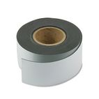 Magna Visual Magnetic Write-On/Wipe-Off Strips, 3" x 50 ft Roll, White MAVMR50241P