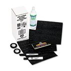 Magna Visual Melamine Board Accessory Kit, Self Adhesive, Black MAVMBAK1