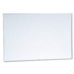 Magna Visual Planning Board, 1 x 1 Grid, Porcelain-on-Steel, 72 x 48, Blue/White MAVPBFG8