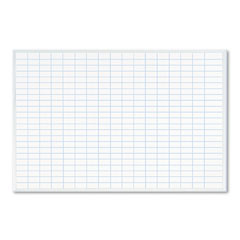 Magna Visual Planning Board, 1 x 2 Grid, Porcelain-on-Steel, 36 x 24, Blue/White MAVPBFG25