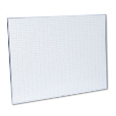 Magna Visual Planning Board, 1 x 2 Grid, Porcelain-on-Steel, 48 x 36, Blue/White MAVPBFG26