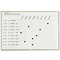 Magna Visual Schedule Planning Board, Porcelain-on-Steel, 36 x 24, Gray MAVML234