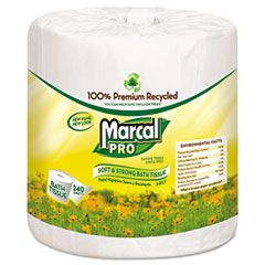 Marcal PRO 100% Premium Recycled Bathroom Tissue, 48 Rolls/Carton MRC3001