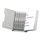 Martin Yale 966RS3G Master Catalog Steel Rack Starter Set, Gray, 6" Filing Capacity, 18" Wing-Wing Length, Heavy-gauge steel construction, Include a full set of 1" ring sections