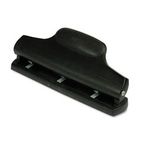 Master 30-Sheet Ergonomic Two- or Three-Hole Punch, 9/32 Diameter Hole, Black MAT3020B