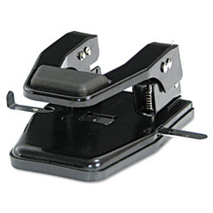 Master 40-Sheet Heavy-Duty Two-Hole Punch, 9/32 Diameter Hole, Padded Handle, Black MATMP250