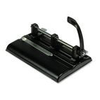 Master 40-Sheet Lever Action Two- to Seven-Hole Punch, 9/32 Diameter Holes, Black MAT1325B