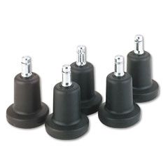 Master Caster Bell Glides, 100 lbs./Glide, Black, 5/Set MAS70175