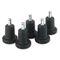 Master Caster Bell Glides, 100 lbs./Glide, Black, 5/Set MAS70176