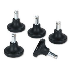 Master Caster Bell Glides, 100 lbs./Glide, Black, 5/Set MAS70179