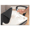 Master Caster Deluxe Seat/Back Cushion w/Memory Foam, 7-1/2w x 2-3/4d x 17h, Black MAS91061