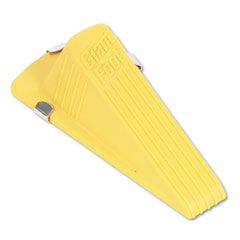 Master Caster Giant Foot Magnetic Doorstop, No-Slip Rubber Wedge, 3-1/2w x 6-1/4d x 2h, Yellow MAS00967