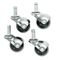 Master Caster Superball Casters, 75 lbs./Caster, Vinyl, Black, 4/Set MAS50713
