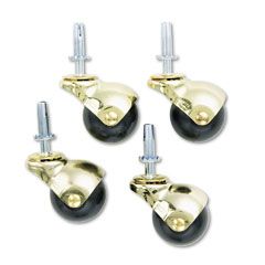 Master Caster Superball Casters, 75 lbs./Caster, Vinyl, Black, 4/Set MAS53516