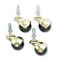 Master Caster Superball Casters, 75 lbs./Caster, Vinyl, Black, 4/Set MAS53516