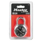 Master Lock Combination Lock, Stainless Steel, 1-7/8" Wide, Black Dial MLK1500D