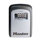 Master Lock Locking Combination 5-Key Steel Box, 3 7/8w x 1 1/2d x 4 5/8h, Black/Silver MLK5401D