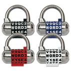 Master Lock Password Plus Combination Lock, Hardened Steel Shackle, 2-1/2" Wide, Silver MLK1534D