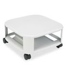 Master Mobile Printer Stand, 2-Shelf, 17-4/5w x 17-4/5d x 8-1/2h, Platinum