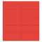 MasterVision Dry Erase Magnetic Tape Strips, Red, 2" x 1/8", 25/Pack BVCFM2404