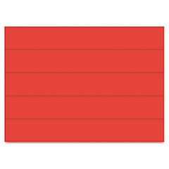 MasterVision Dry Erase Magnetic Tape Strips, Red, 6" x 7/8", 25/Pack BVCFM2504
