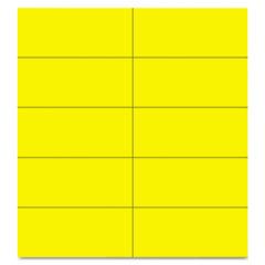 MasterVision Dry Erase Magnetic Tape Strips, Yelow, 2" x 1/8", 25/Pack BVCFM2403