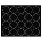 MasterVision Interchangeable Magnetic Characters, Circles, Black, 3/4" Dia., 20/Pack BVCFM1605