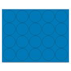 MasterVision Interchangeable Magnetic Characters, Circles, Blue, 3/4" Dia., 20/Pack BVCFM1601