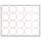 MasterVision Interchangeable Magnetic Characters, Circles, White, 3/4" Dia., 20/Pack BVCFM1618