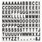 MasterVision Interchangeable Magnetic Characters, Letters, Black, 3/4"h BVCKT2220