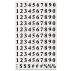 MasterVision Interchangeable Magnetic Characters, Numbers, Black, 3/4"h BVCKT2020