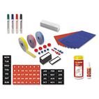 MasterVision Magnetic Board Accessory Kit, Blue/Red BVCKT1317