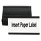 MasterVision Magnetic Card Holders, 1 3/4x3, Black, 10/PK BVCFM2630