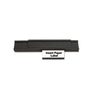 MasterVision Magnetic Card Holders, 1x2, Black, 25/Pack BVCFM1310