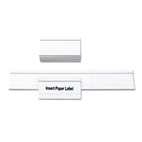 MasterVision Magnetic Card Holders, 1x2, White, 10/PK BVCFM1325
