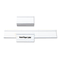MasterVision Magnetic Card Holders, 1x2, White, 10/PK BVCFM1325