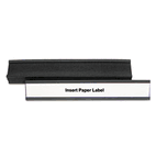 MasterVision Magnetic Card Holders, 6x1, Black, 10/Pack BVCFM2632