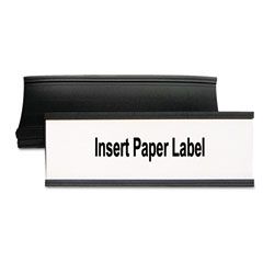 MasterVision Magnetic Card Holders, 6x2, Black, 10/Pack BVCFM2633