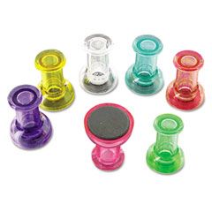 MasterVision Magnetic Push Pins, Assorted, 20/Pack BVCIM356601