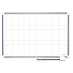 MasterVision MasterVision Grid Planning Board, 2x3 Grid, 72x48, White/Silver BVCMA2793830