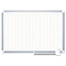 MasterVision MasterVision Grid Platinum Plus Dry Erase Board, 1x2" Grid, 36x24, Silver Frame BVCCR0630830