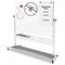 MasterVision MasterVision Revolver Easel, GoldUltra Magnetic, 46 3/4 x 72, 75"H, White/Silver BVCQR5507