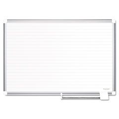 MasterVision MasterVision Ruled Planning Board, 48x36, White/Silver BVCMA0594830