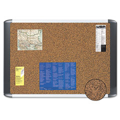 MasterVision MasterVision Tech Cork Board, 24x36, Silver/Black Frame BVCMVI030501