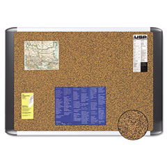 MasterVision MasterVision Tech Cork Board, 48x72 Silver/Black Frame BVCMVI270501
